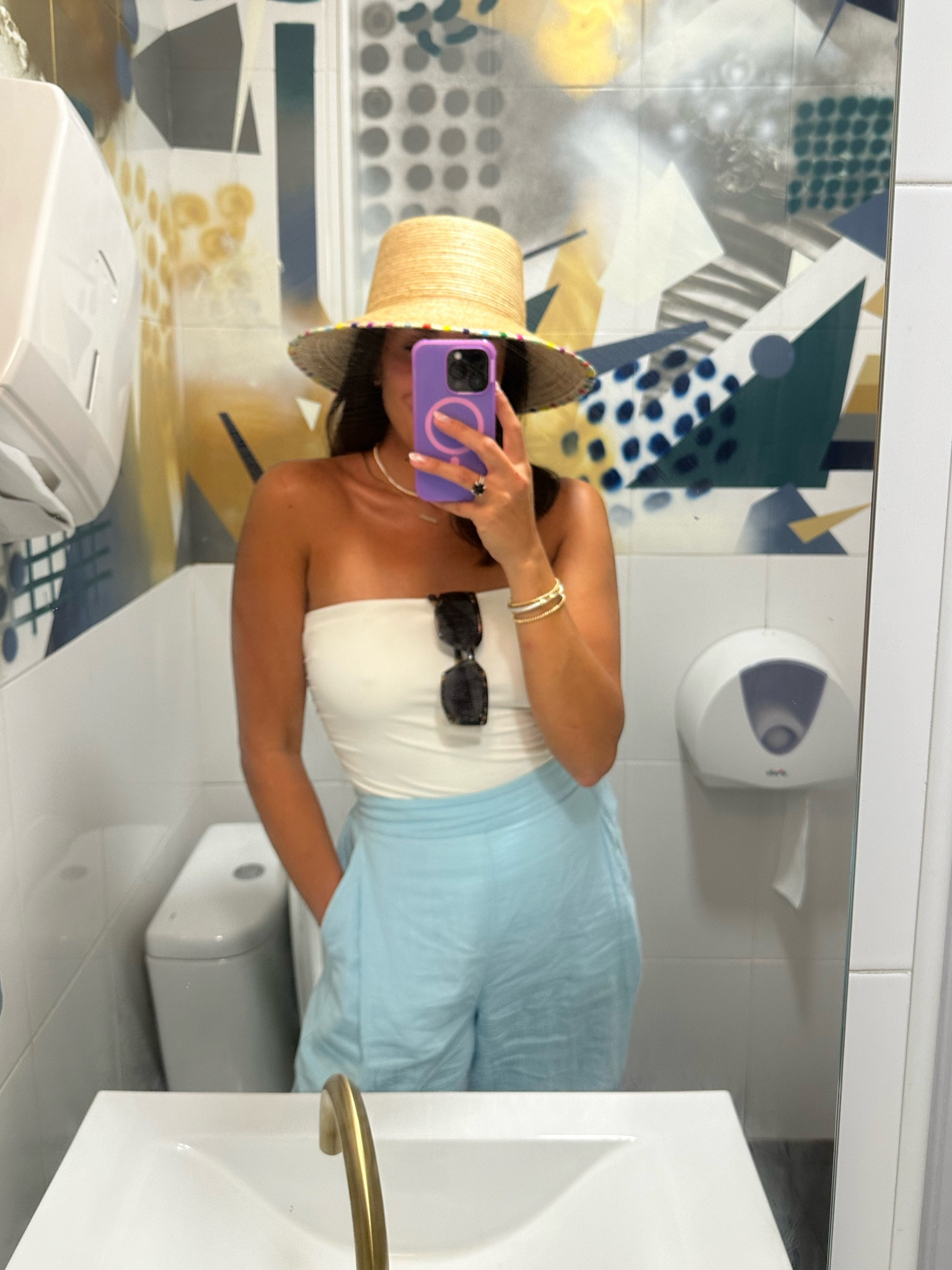 Best fit for travel and an impromptu dinner in Lisbon 😍

Pants - size down
Hat - m/l

#LTKFindsUnder100 #LTKTravel #LTKSaleAlert