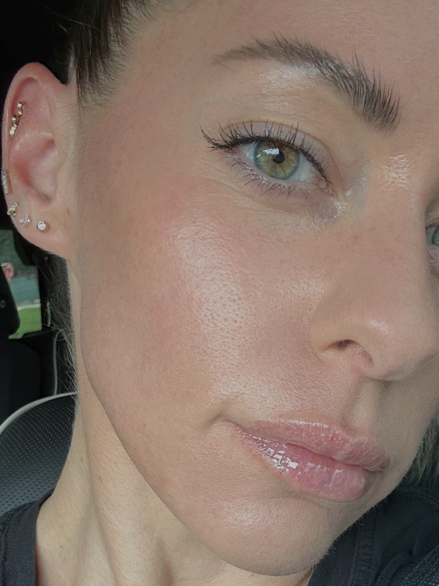 Summer makeup + nuskin lip peptide 