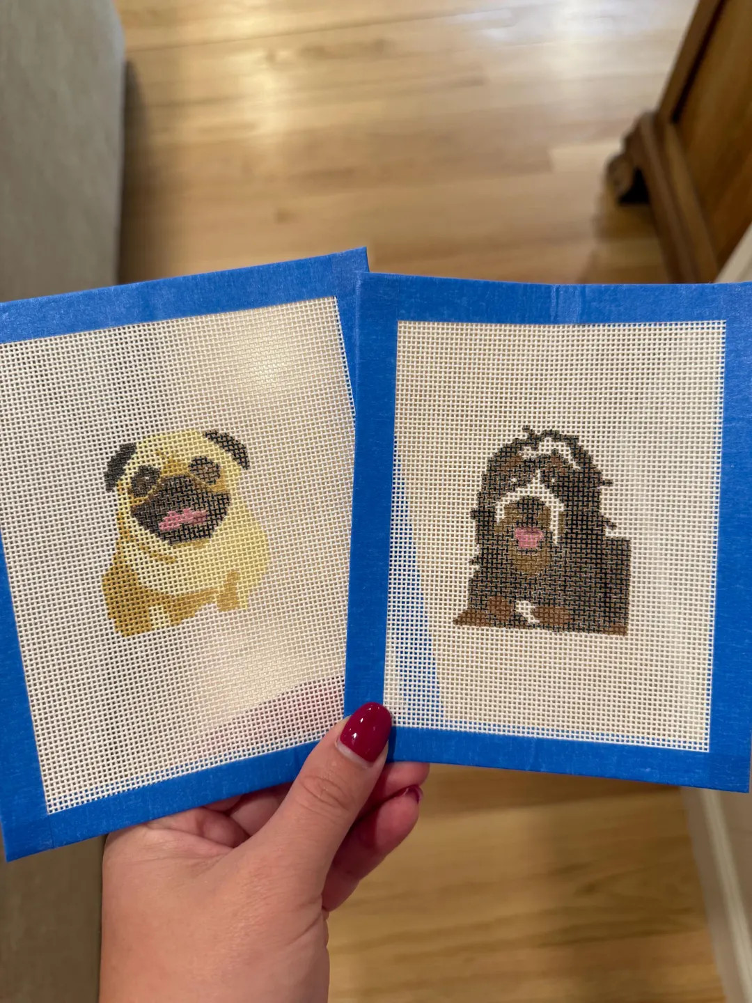 Custom Needlepoint Canvas of Pets | Etsy (US)
