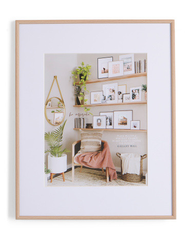 16X20 Matted To 11X14 Wood Wall Frame | TJ Maxx