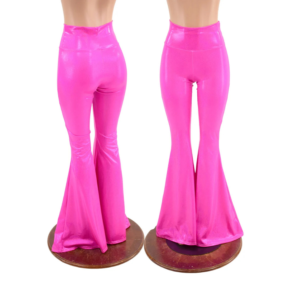 Neon Pink High Waist Solar Flares 157550 | Etsy (US)
