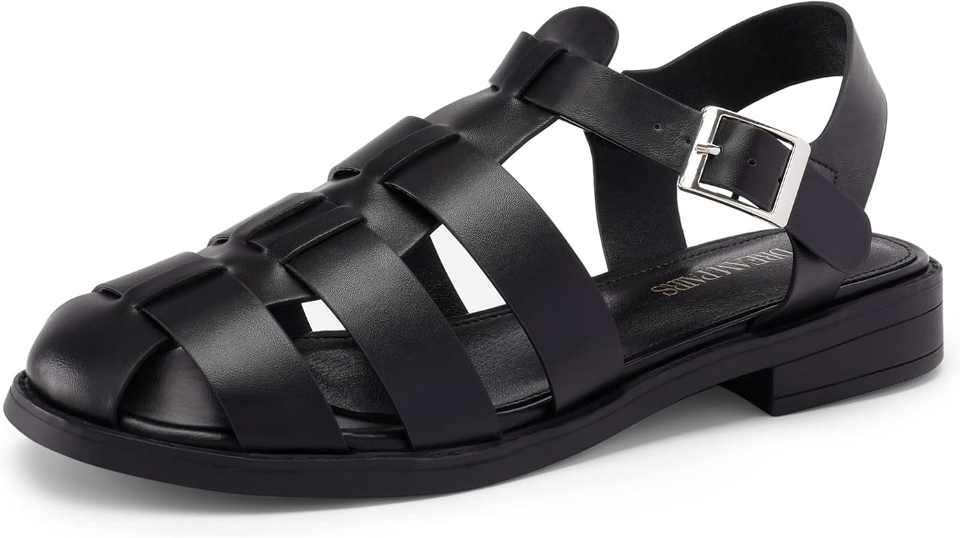 DREAM PAIRS Women's Fisherman Gladiator Woven Flat Sandals for Summer | Amazon (US)