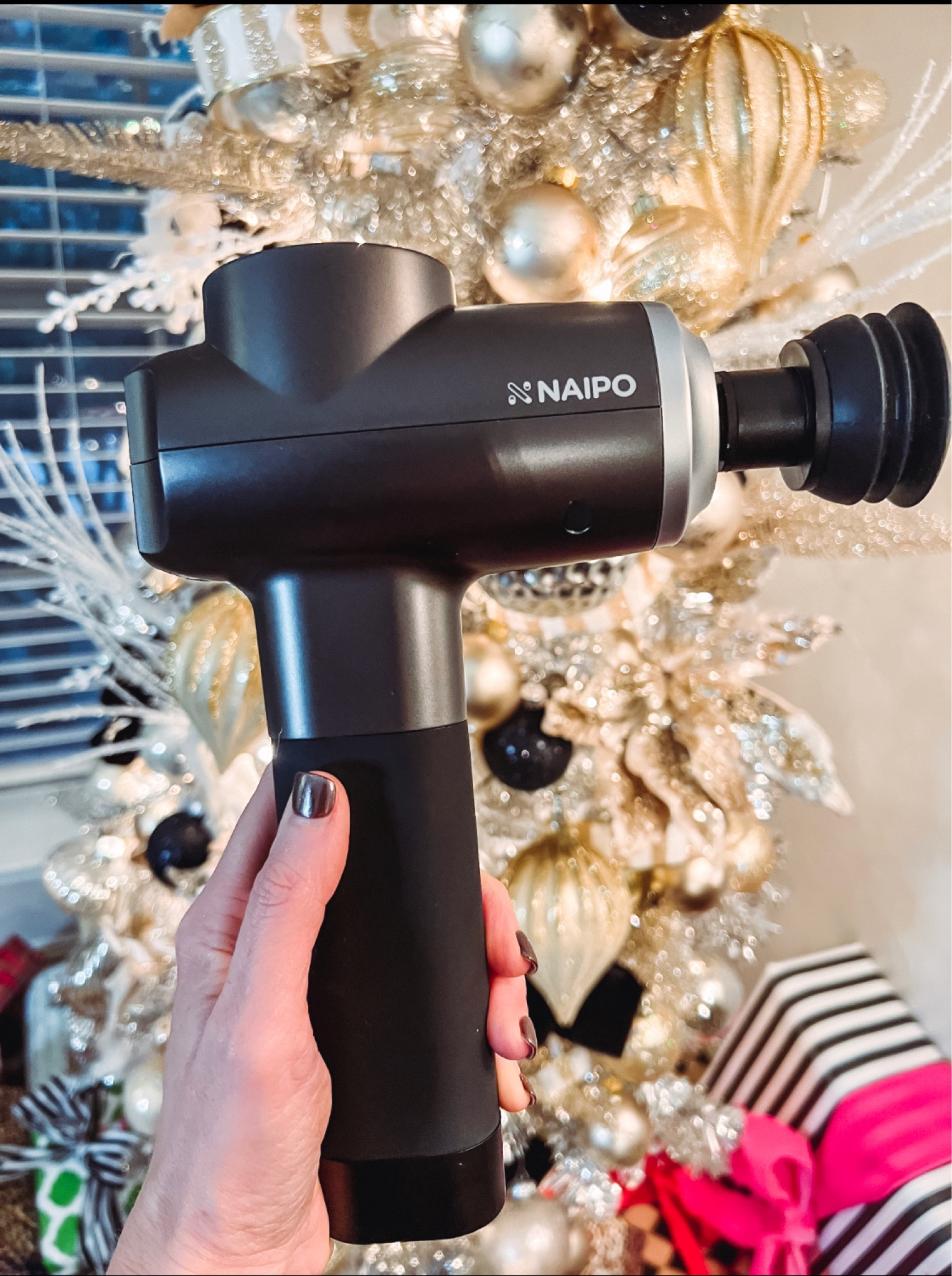 Major sale on this massage gun from @hsn!  Great gift for everyone in the family, especially those who are in sports and/or work out a lot.  It feels so good on those sore muscles!  #hsninfluencer #ad

#LTKfit #LTKGiftGuide #LTKsalealert