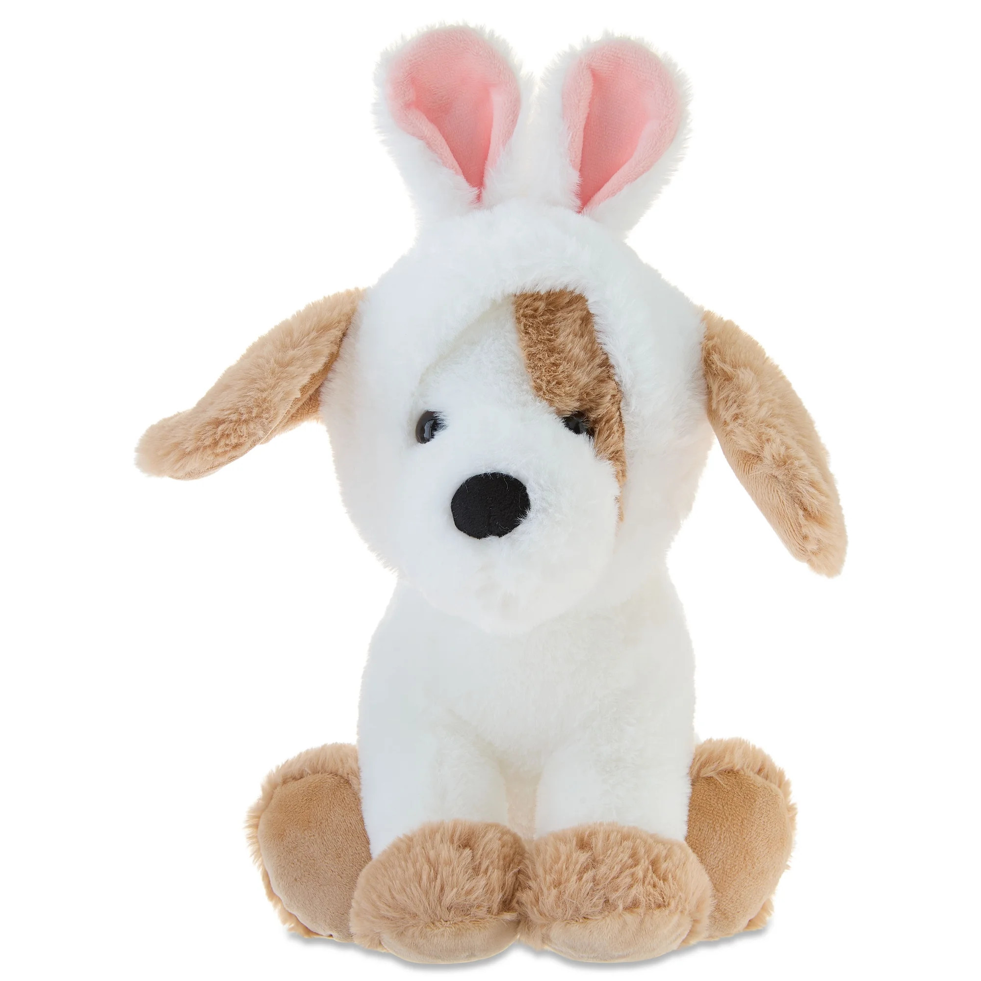 Medium Dog Plush with Bunny Ears, Tan and White, 15", Easter by Way To Celebrate | Walmart (US)