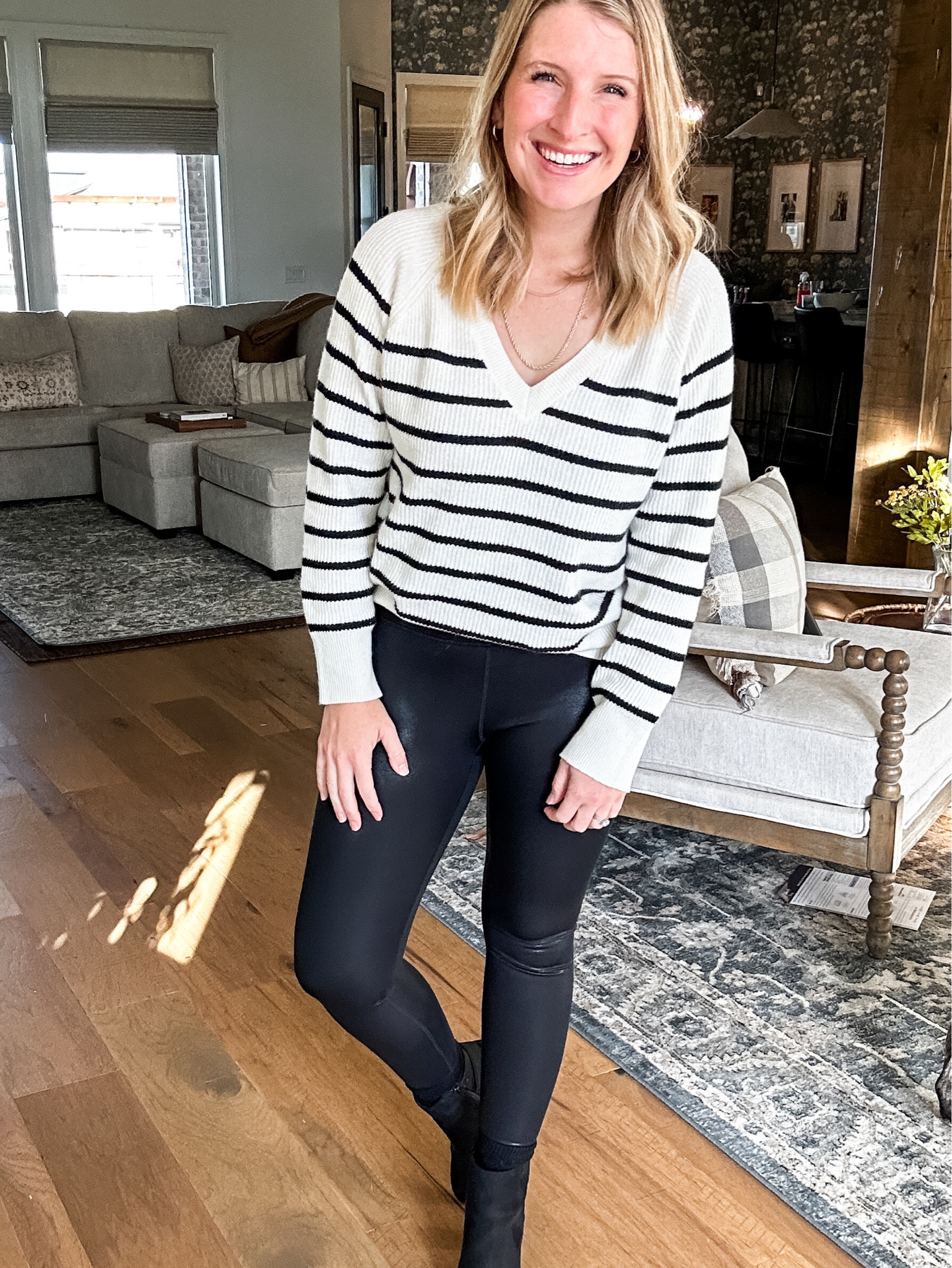 It’s possible I got this sweater in all the colors!!! I’m wearing a Small (which is my normal size) but it’s a knit sweater so it does stretch a bit. 

Love love love this winter staple! 

#LTKstyletip #LTKsalealert #LTKSeasonal