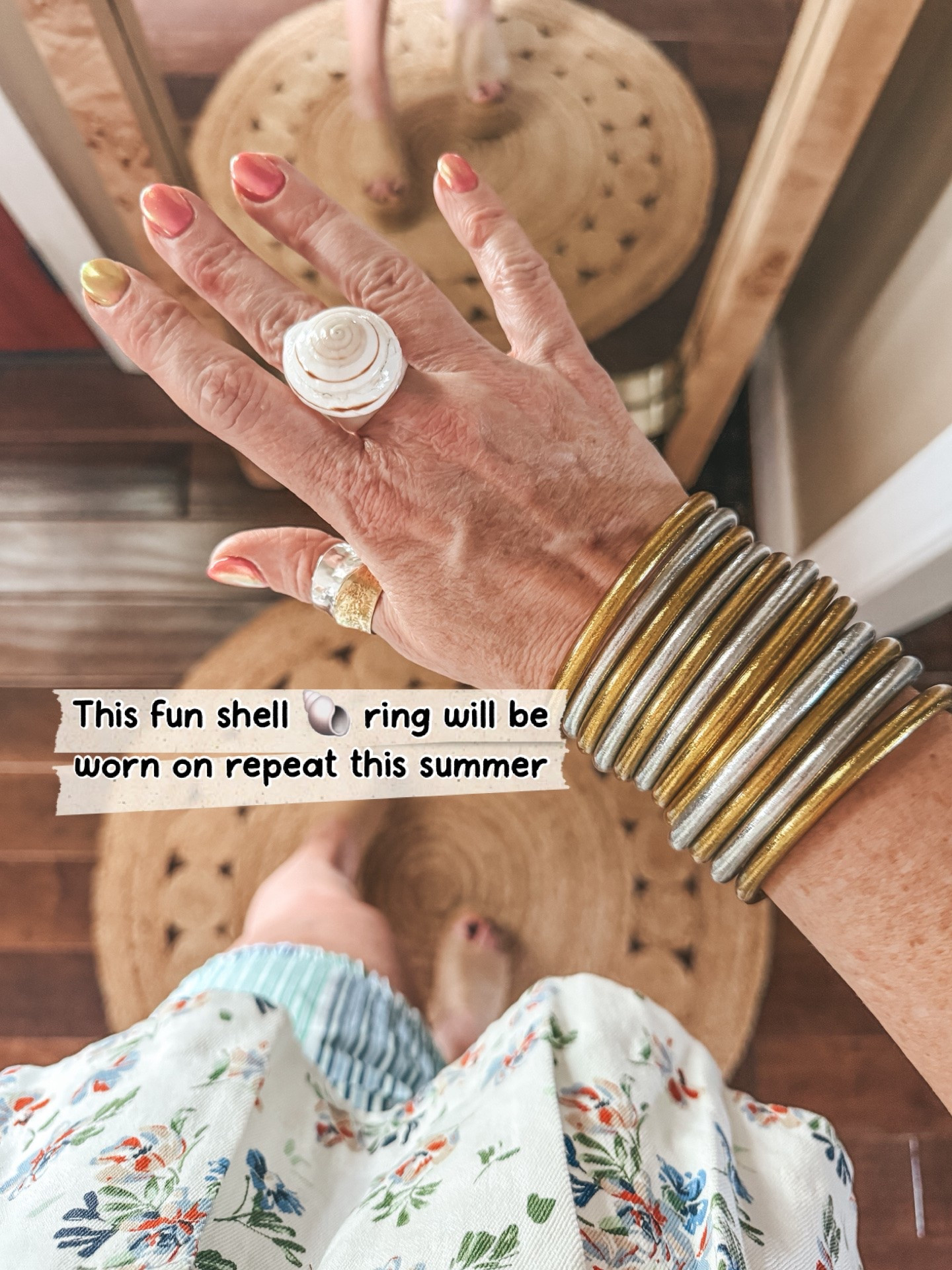 My ring for SUMMER ☀️🐚✨🌊🏝️