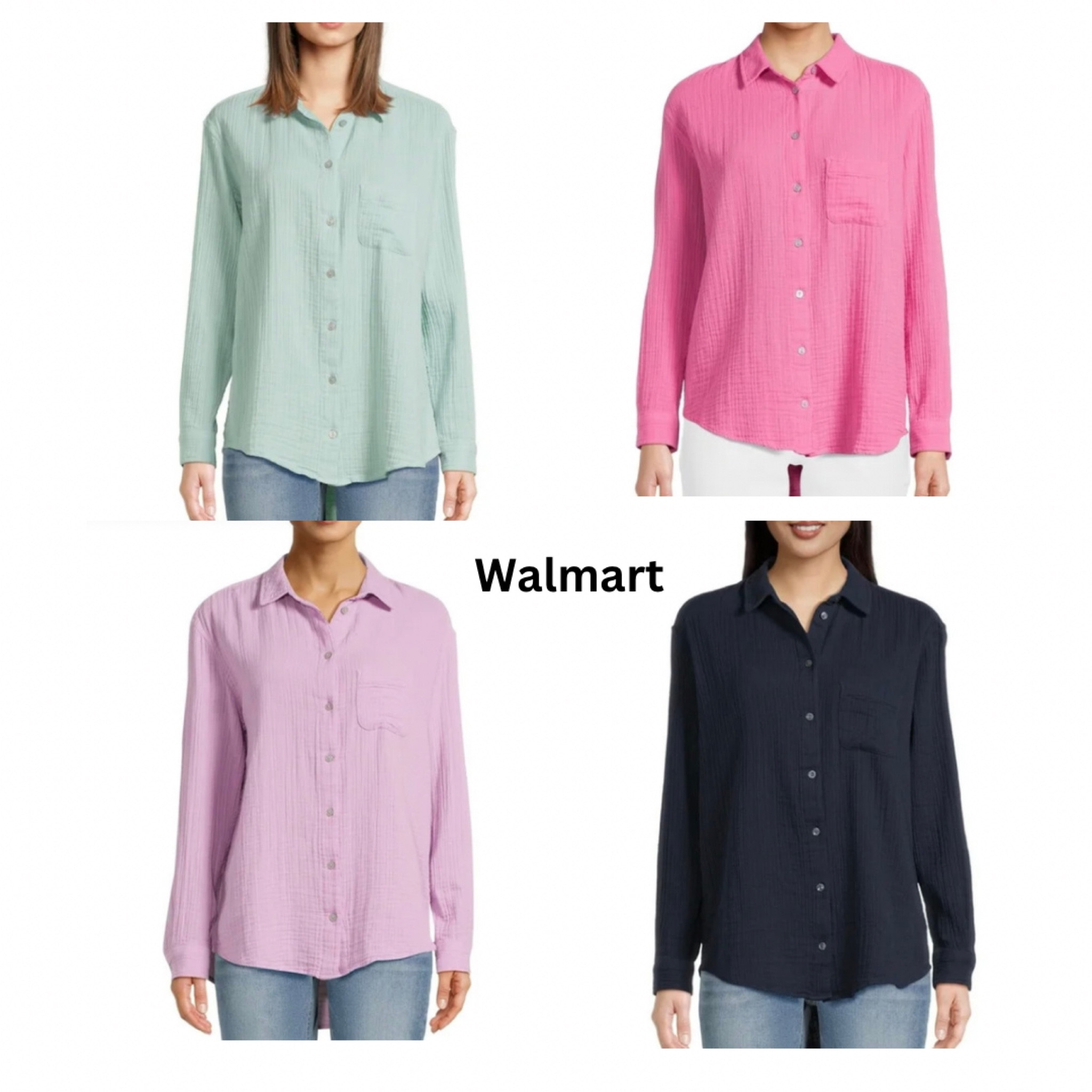 Walmart

Time and Tru Women’s Double Cloth Shirt with Long Sleeves, Sizes XS-XXXL
Great basic shirt!!

#LTKfindsunder50