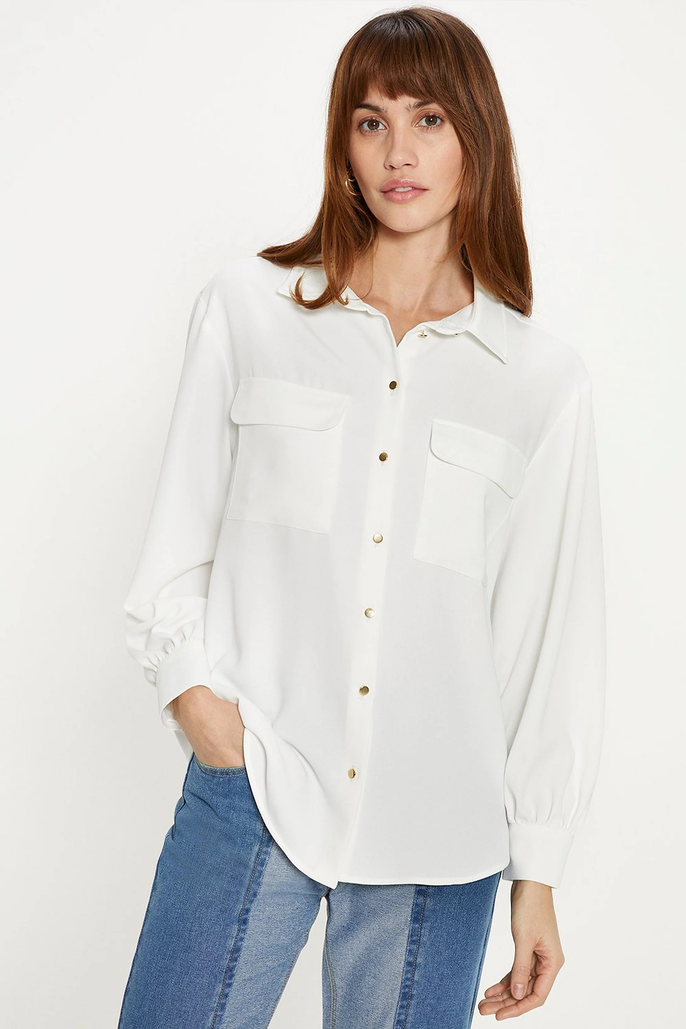 Button Front Collared Shirt | Oasis UK & IE