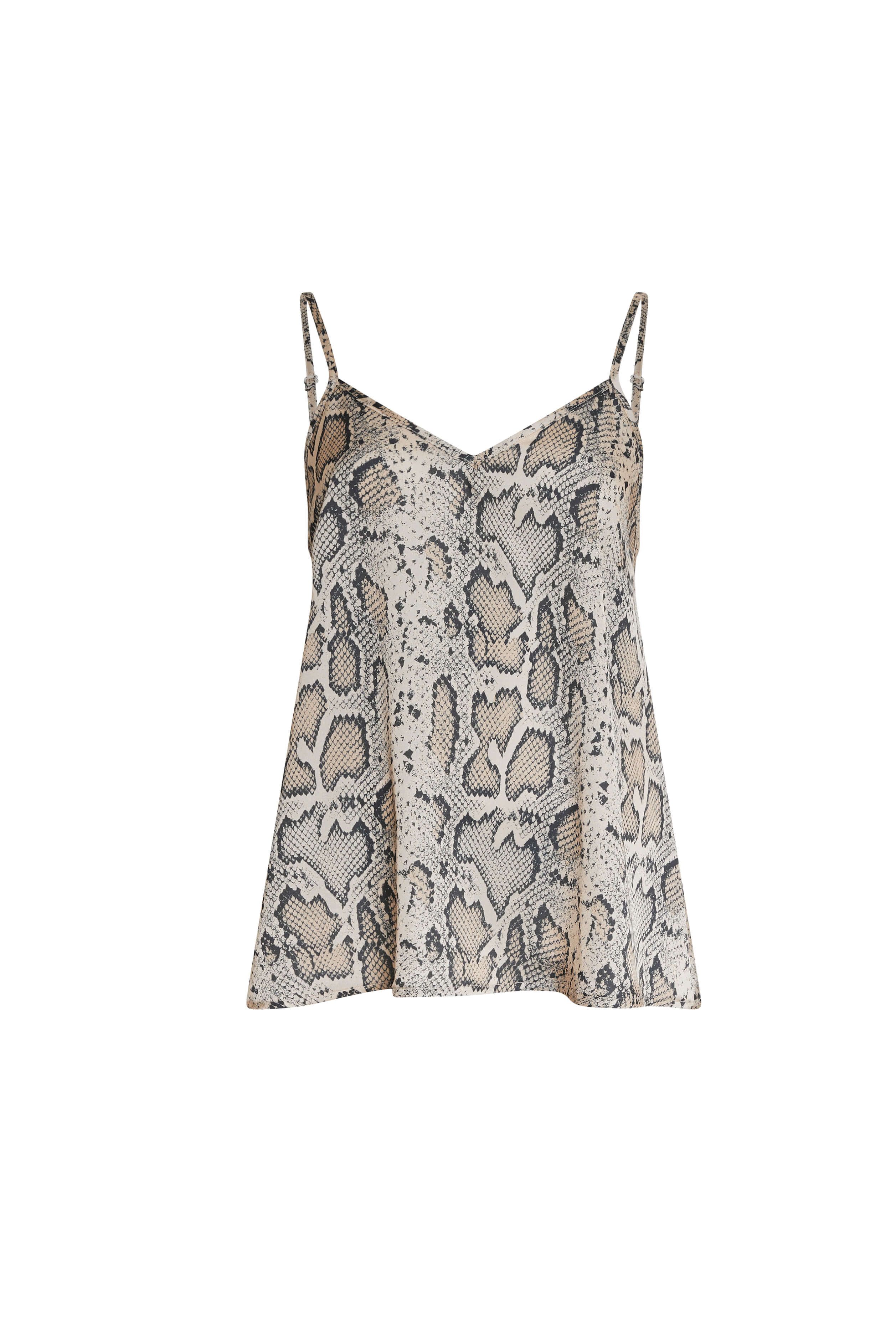 Python Print Camisole Beige | Wolf & Badger