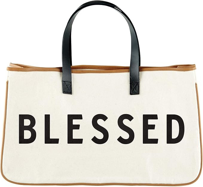 Large Canvas Tote-Blessed | Amazon (US)