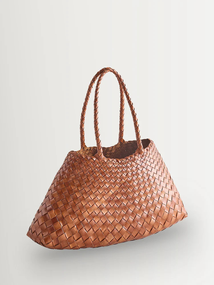Buy Dragon Diffusion Tan Santa Croce Large Woven Bag from Next Ireland | Next EU
