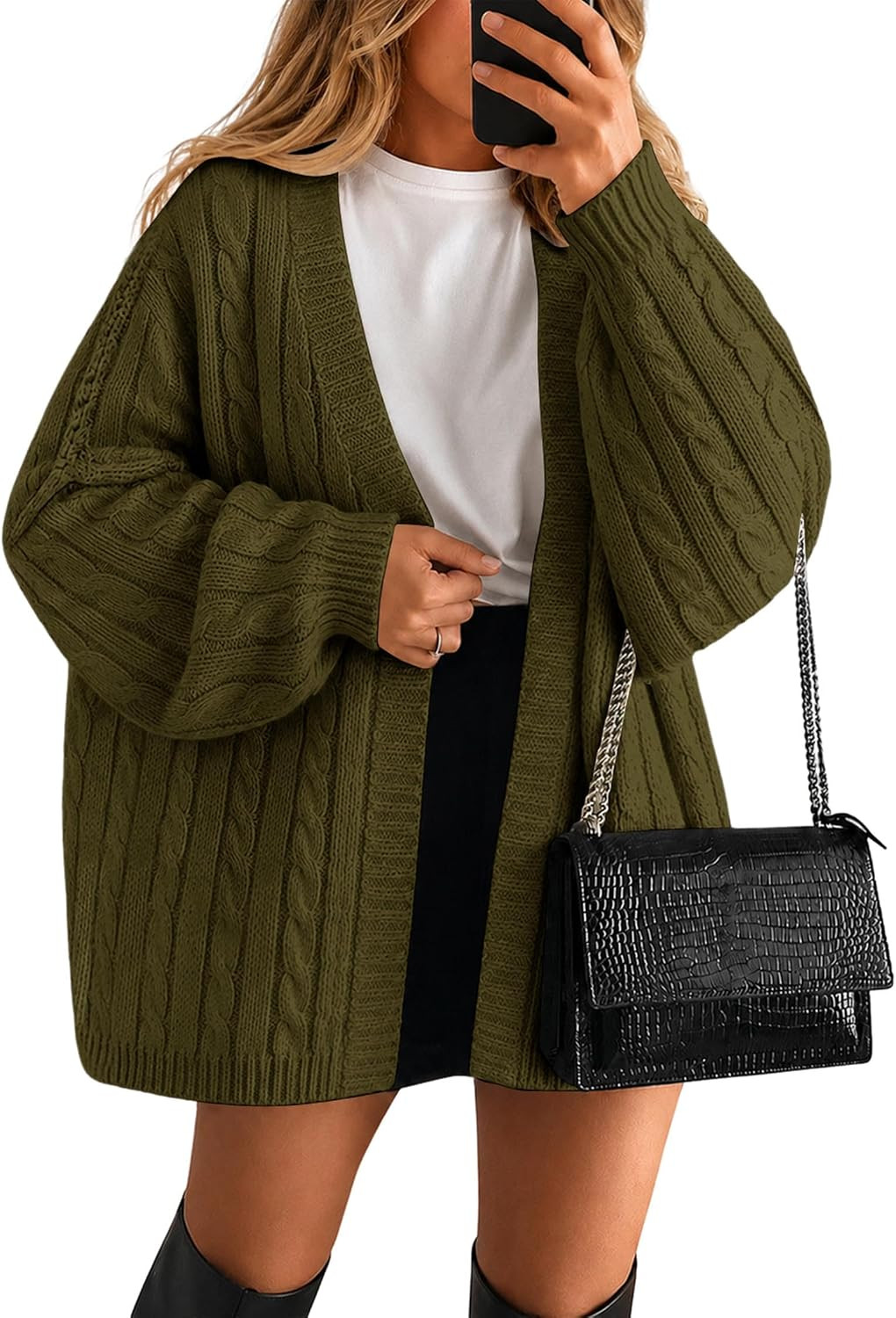 Lazysmile Oversized Sweaters for Women Cozy Trendy Cardigans | Amazon (US)