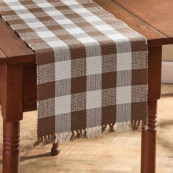 Park Designs Brown Buffalo Check Table Runner 36" | Amazon (US)