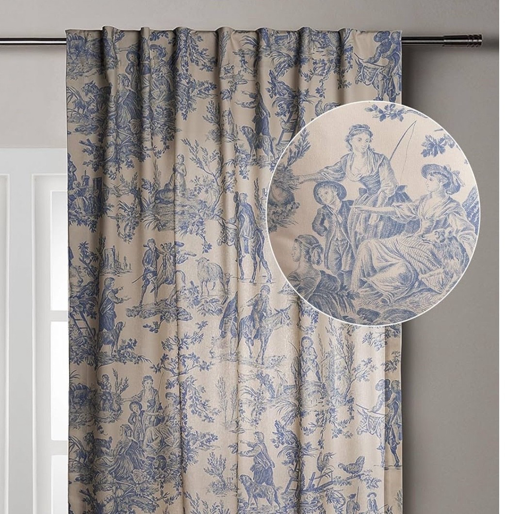 Toile curtains 