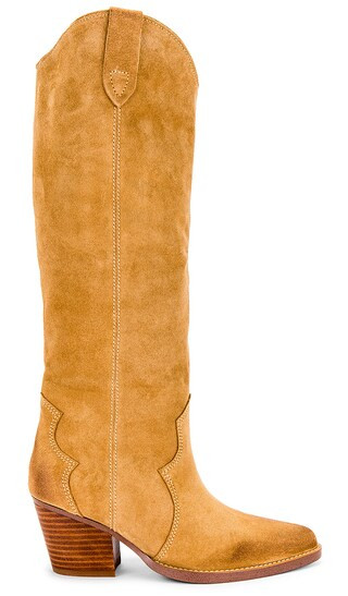 Presley Boot in Storm Cameo Suede | Revolve Clothing (Global)
