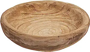 Creative Co-op DA5751 Handmade Decorative Paulownia Wood Bowl, Natural,19 liters | Amazon (US)