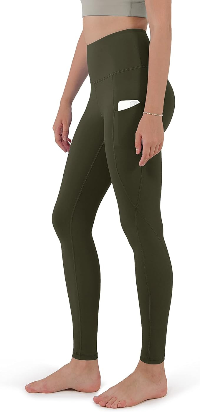 ODODOS Women's High Waisted Yoga Leggings with Pockets,Tummy Control Non See Through Workout Athl... | Amazon (US)