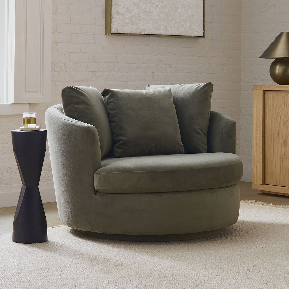 Viv Grand Swivel Chair | West Elm (US)