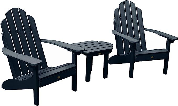 Highwood AD-KITCLAS5-FBE The Adirondack Collection Westport 3pc Set with Side Table, Federal Blue | Amazon (US)