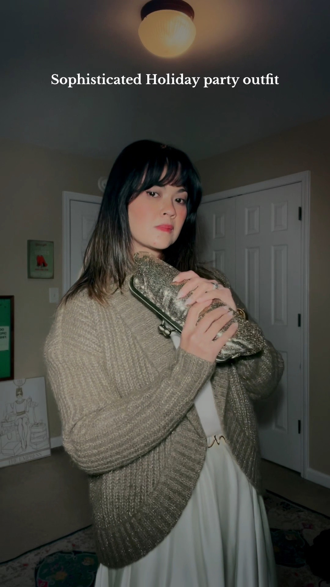 A simple white, brown, and gold color combo-effortless, timeless, and quietly sophisticated. 

#LTKHoliday #LTKootd #LTKPetite