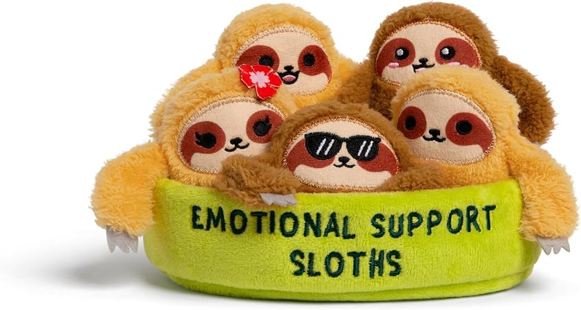 Emotional Support Pals Sloths by Relatable - Cute Stuffed Animals, Squishy Toys and Plushies, Bac... | Amazon (US)