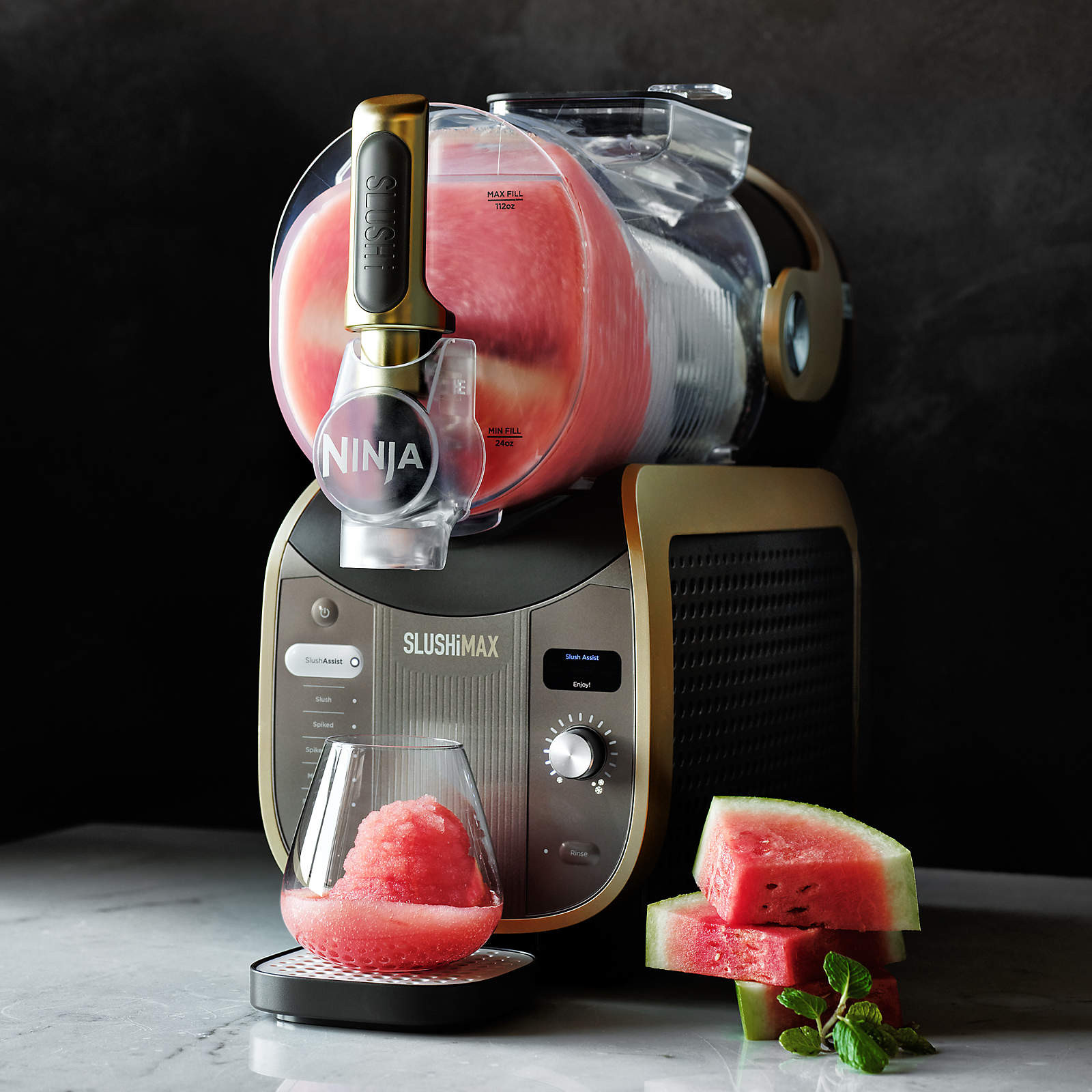 Ninja SLUSHi Max Professional Frozen Drink Maker in Mocha + Reviews | Crate & Barrel | Crate & Barrel