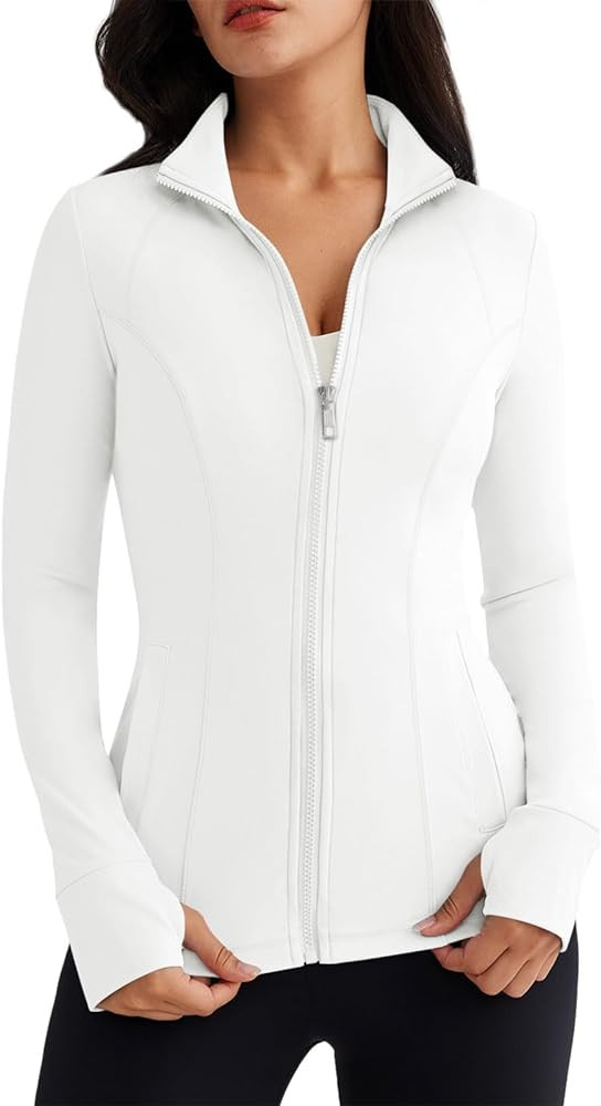 Trendy Queen Womens Zip Up Jackets Long Sleeve Hoodies Gym Sweaters Workout Clothes 2024 | Amazon (US)