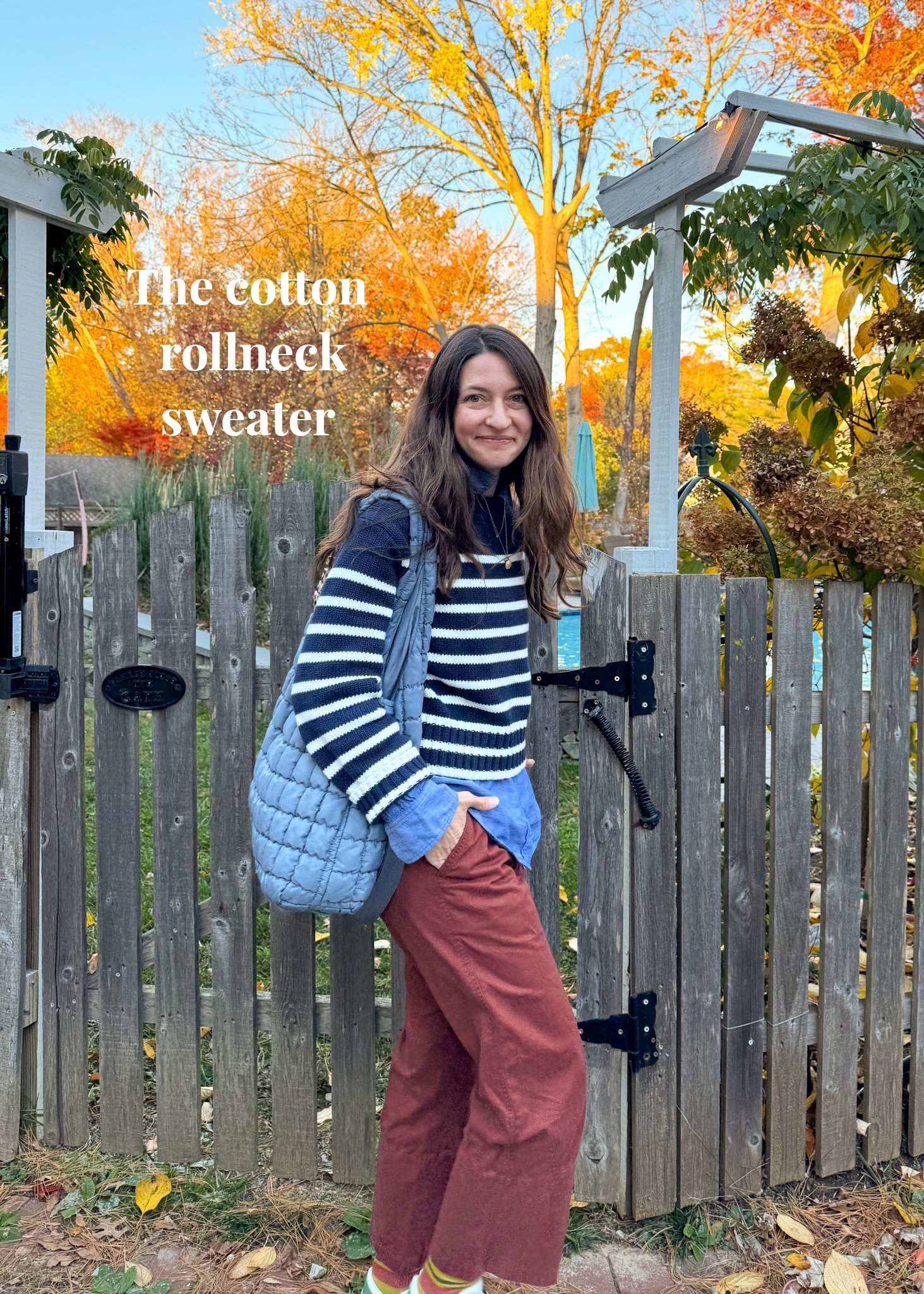 Love this cotton rollneck sweater so much! It works for all seasons, is great for layering, & is perfectly slouchy in your regular size but some people like to size up in this for a more oversized fit (I take my regular size)! The best. 

#LTKgrwm #LTKootd #LTKFindsUnder100