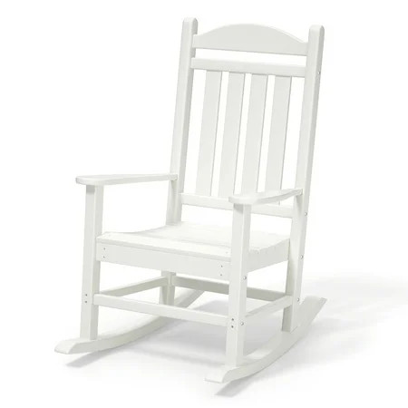 Mqlnutr Outdoor Rocking Chairs All-Weather Resistant HDPE Poly Wood Resin Plastic 34.45 in * 26.38 i | Walmart (US)