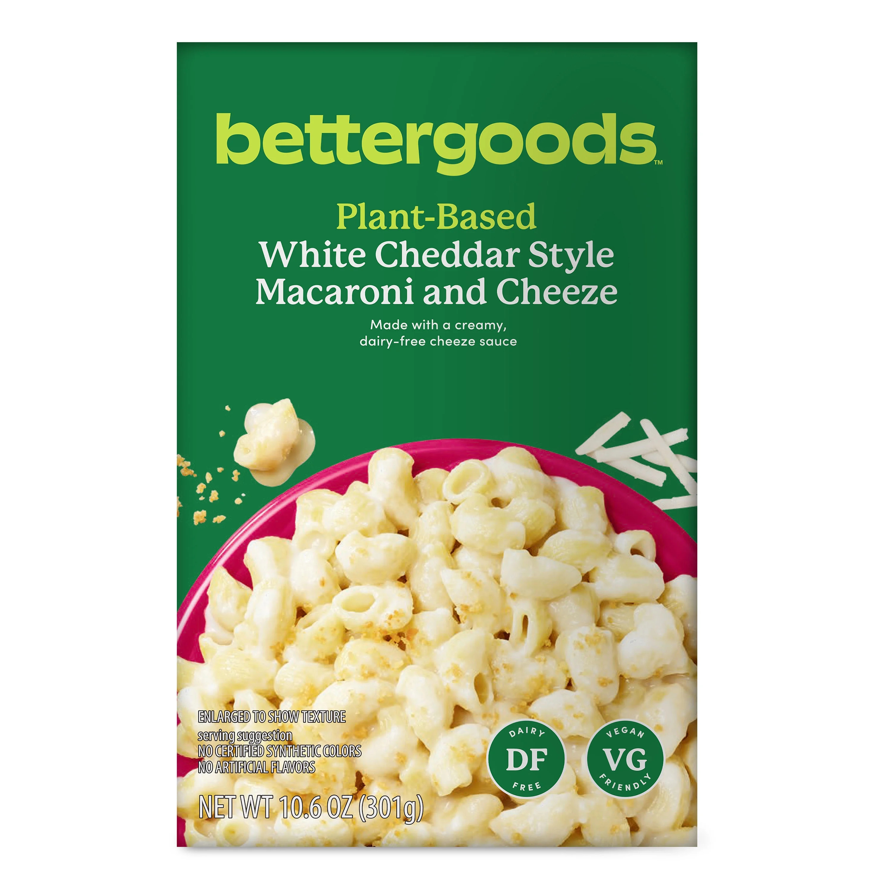bettergoods Plant-Based White Cheddar Style Macaroni and Cheeze, 10.6 oz | Walmart (US)