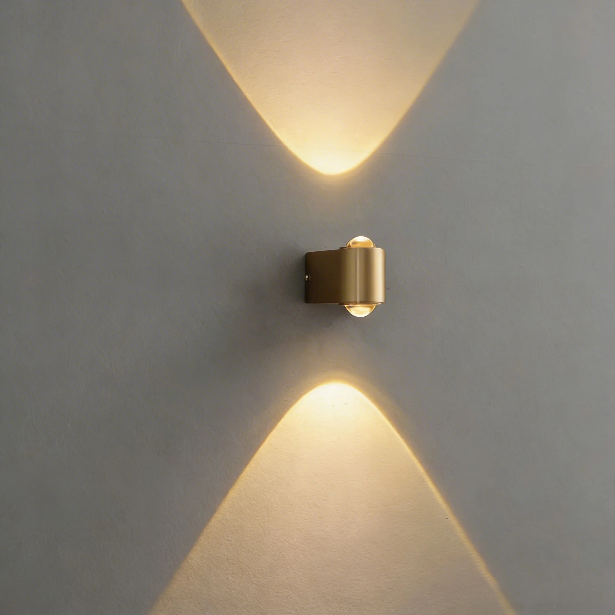 Modern Solid Brass Up and Down Wall Sconce, Minimalist Decorative Lighting for Hallway, Bedroom, and Living Room | Wayfair North America