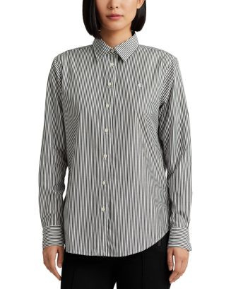 Lauren Ralph LaurenStriped Button Front Top | Bloomingdale's (US)