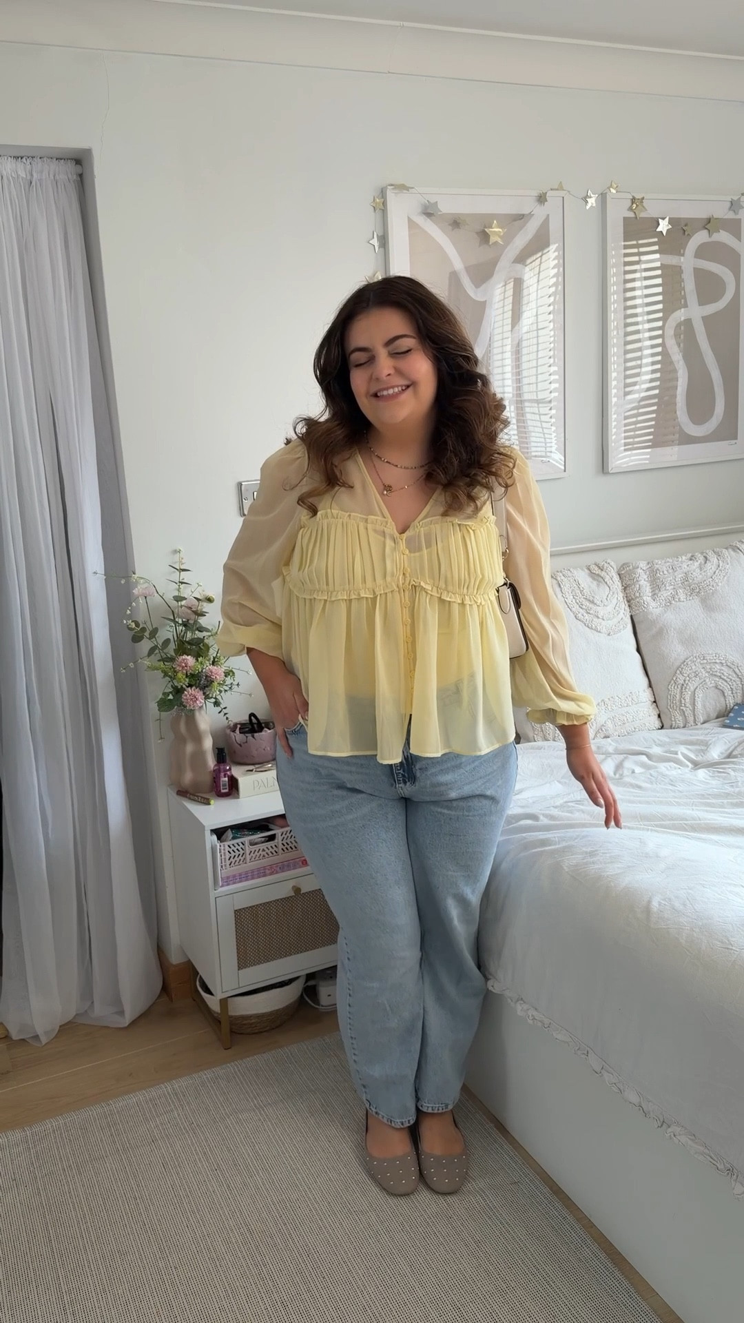 Dressing like sunshine ☀️ 

Yellow blouse, jeans and a nice top, blue jeans, straight leg jeans, blue straight leg jeans, light blue jeans, every day outfit, casual outfit, date outfit, spring ourfit

#LTKmidsize #LTKspring #LTKuk