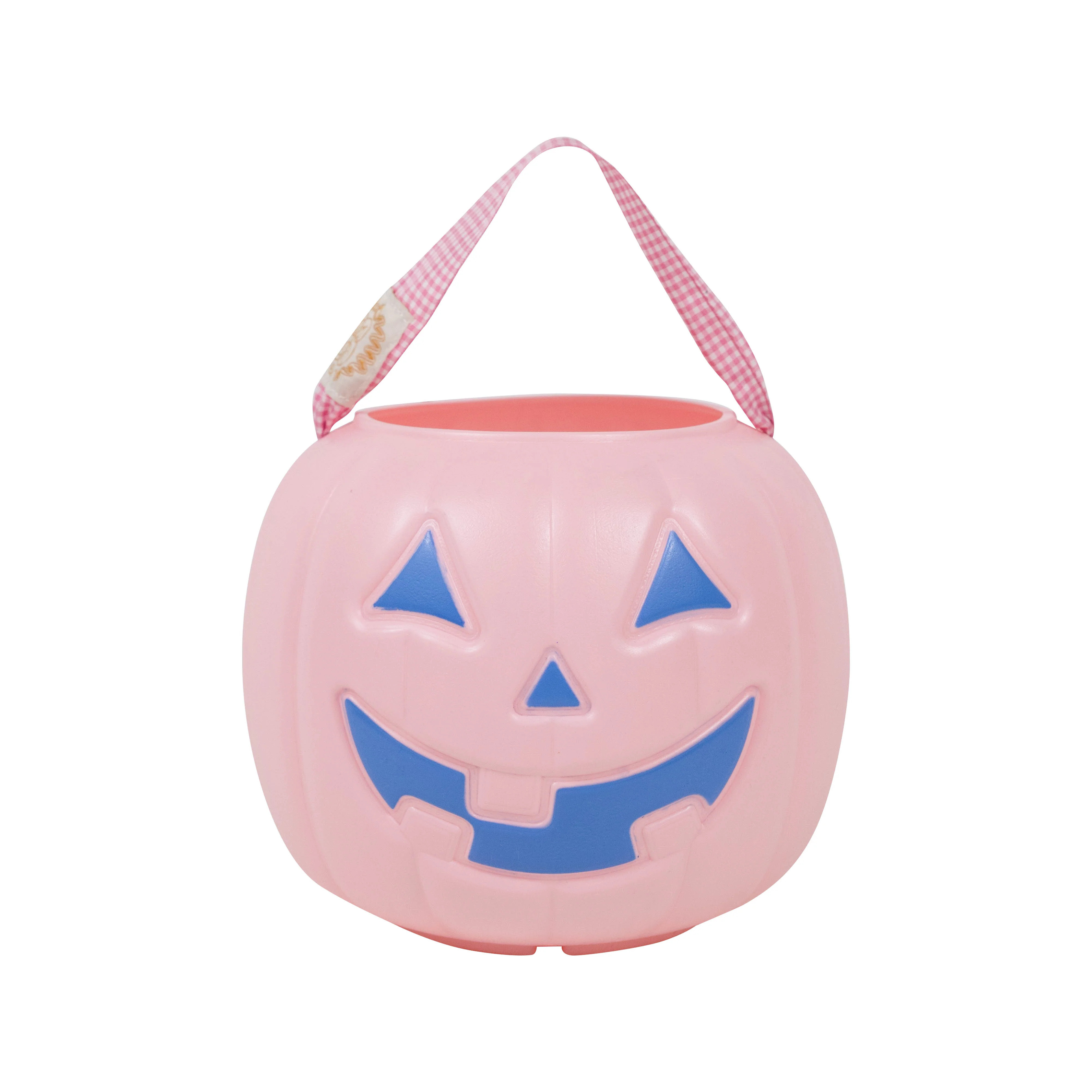 Sir Proper's Pumpkin Pail - Palm Beach Pink with Barbados Blue & Hamptons Hot Pink Gingham | The Beaufort Bonnet Company