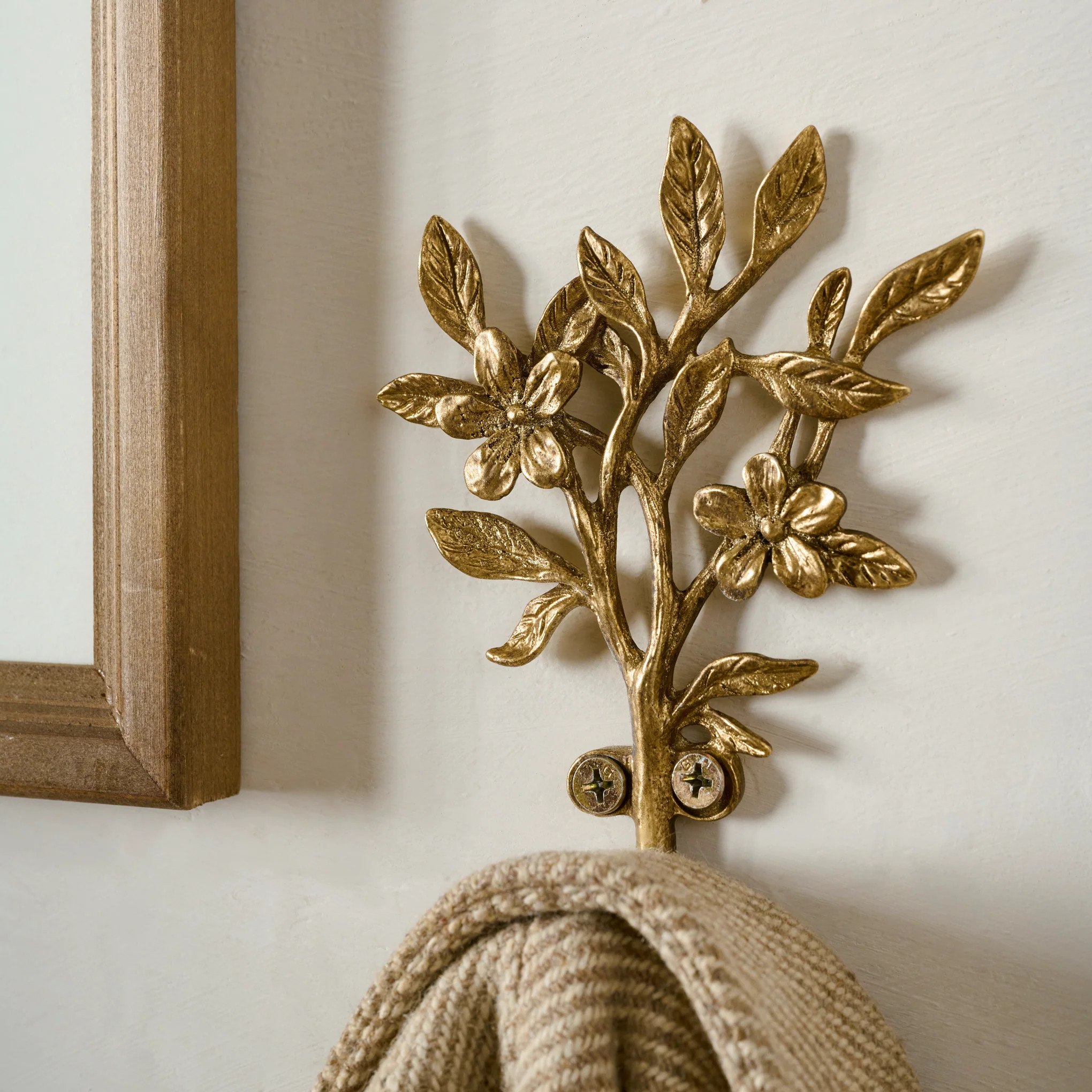 Brass Blooms Wall Hook | Magnolia