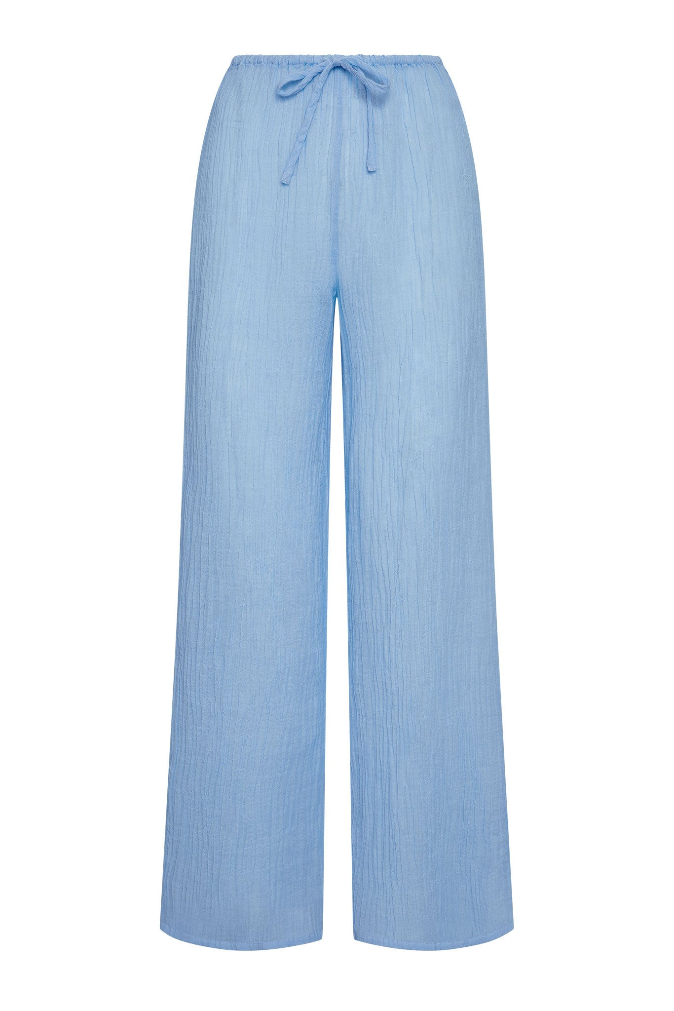 Belize Pant - Sky Crinkle Linen | Monday Swimwear