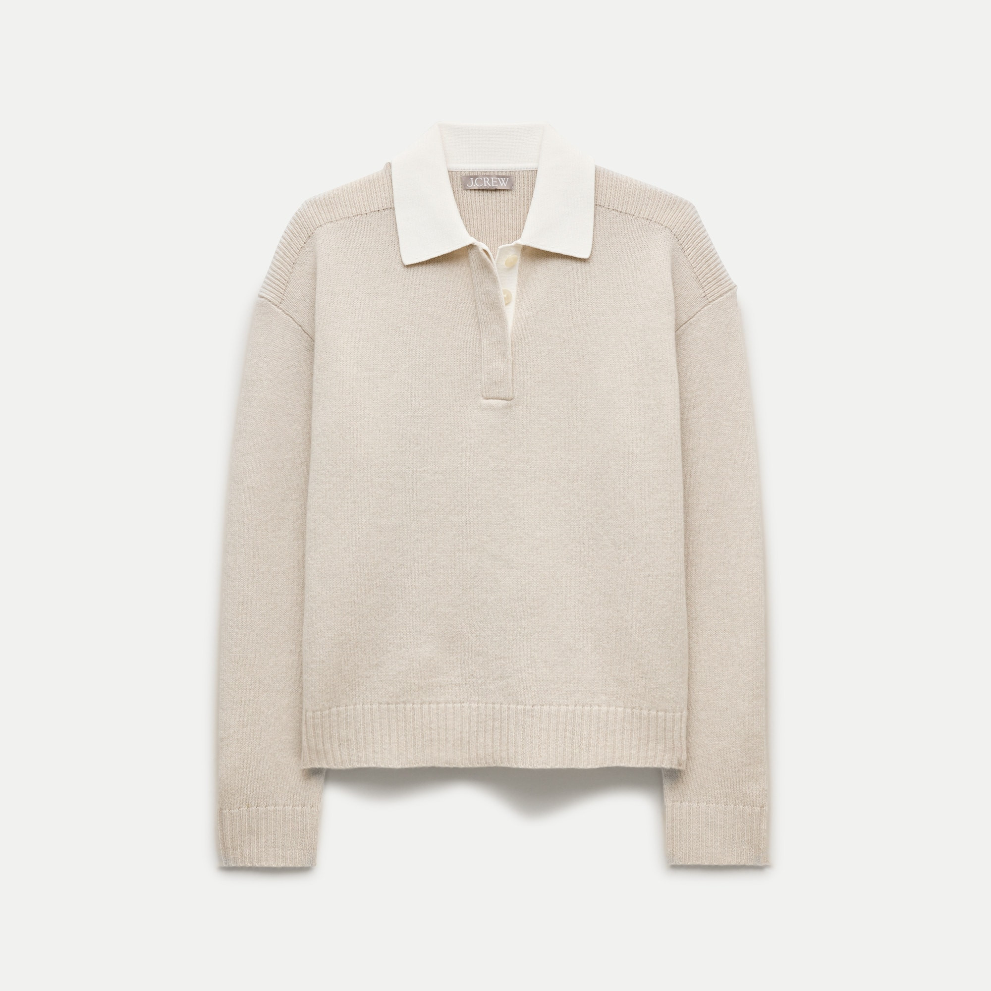 Relaxed sweater-polo in vintage wool | J. Crew US