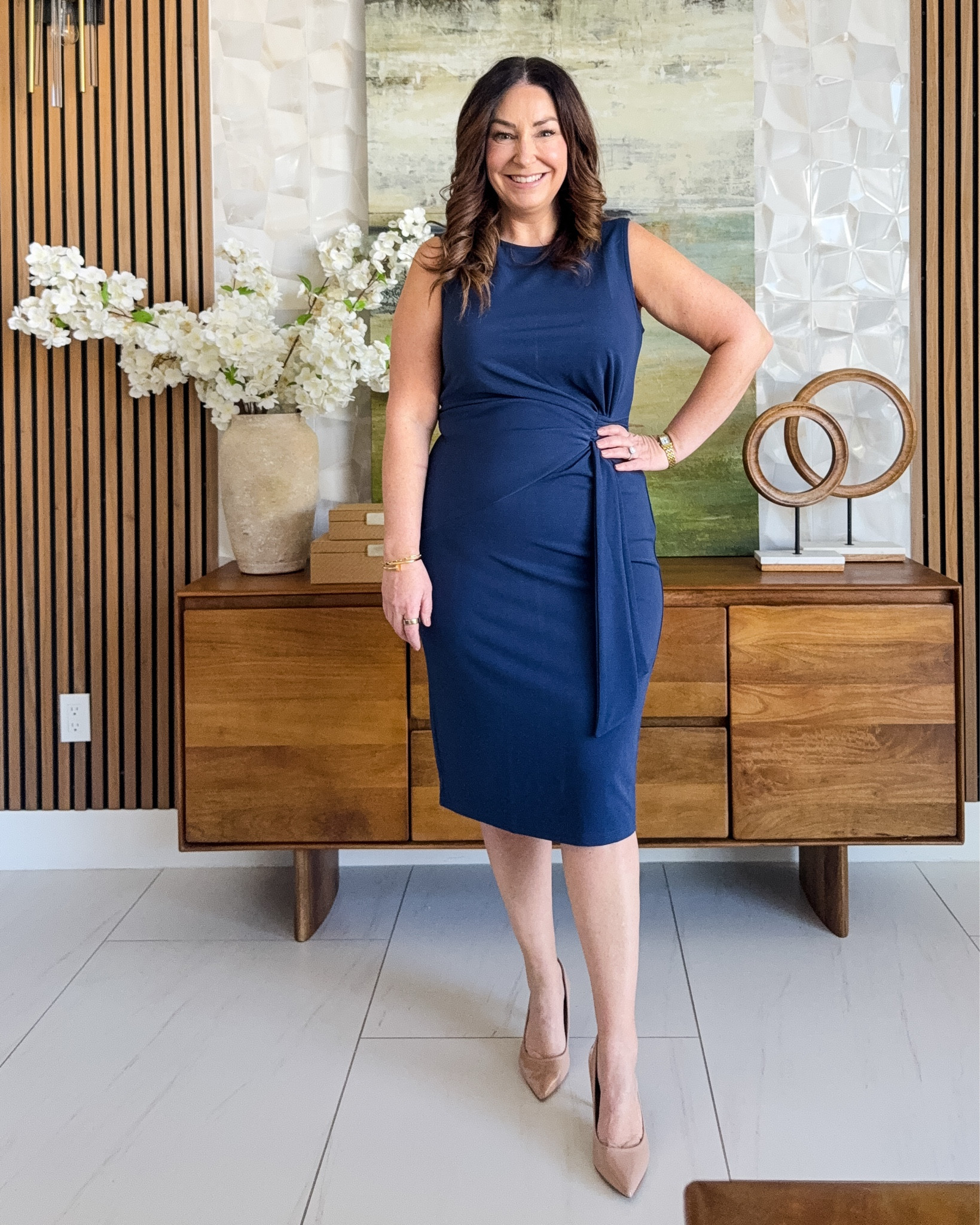 Grace Karin Navy Blue Midi Workwear Dress | Wearing tts, L 

 

#LTKSeasonal #LTKMidsize #LTKWorkwear