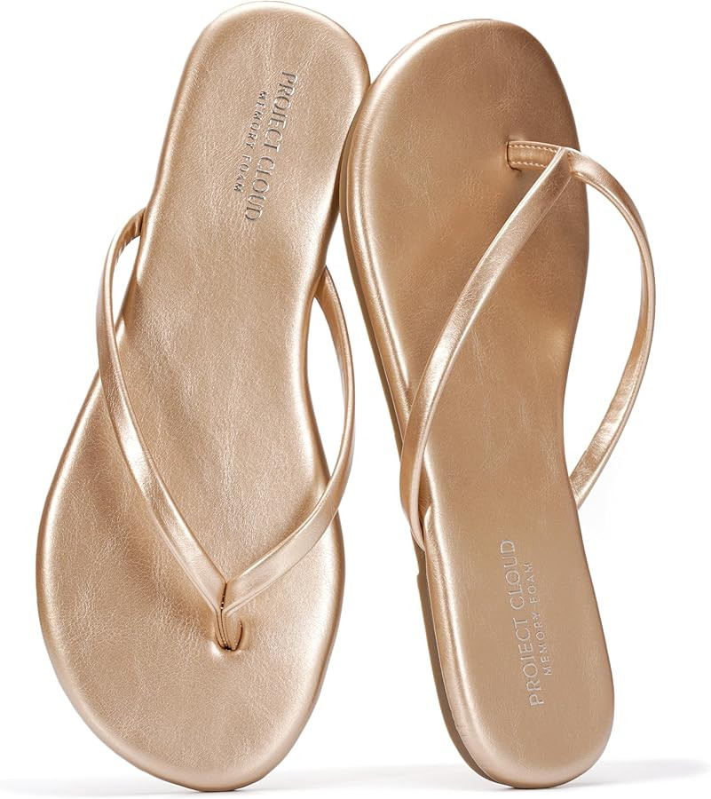 Project Cloud Flip Flops for Women Footwear- Lightweight and Memory Foam Insole Sandals for Women... | Amazon (US)