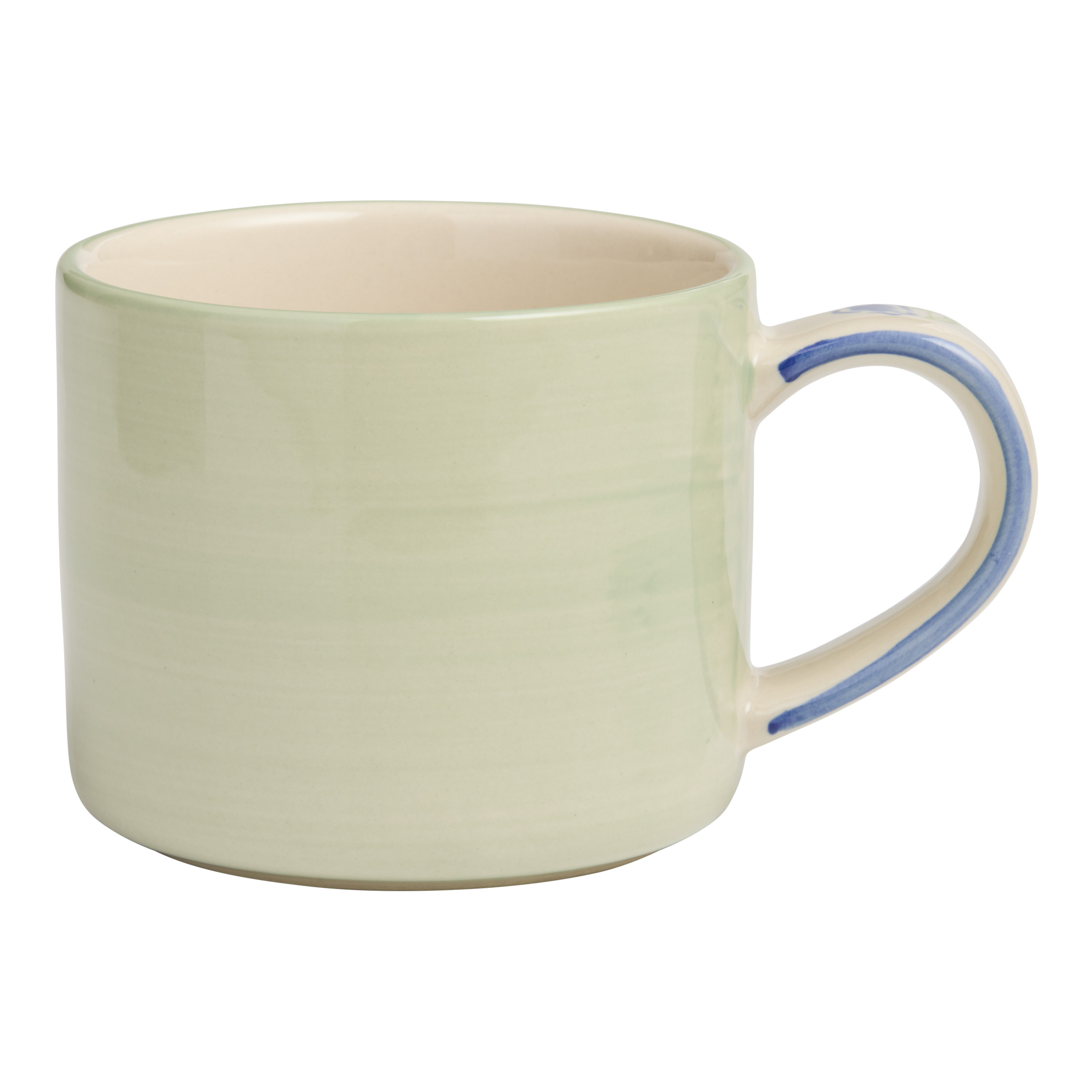 Watercolor Floral Handle Hand Painted Ceramic Mug | World Market