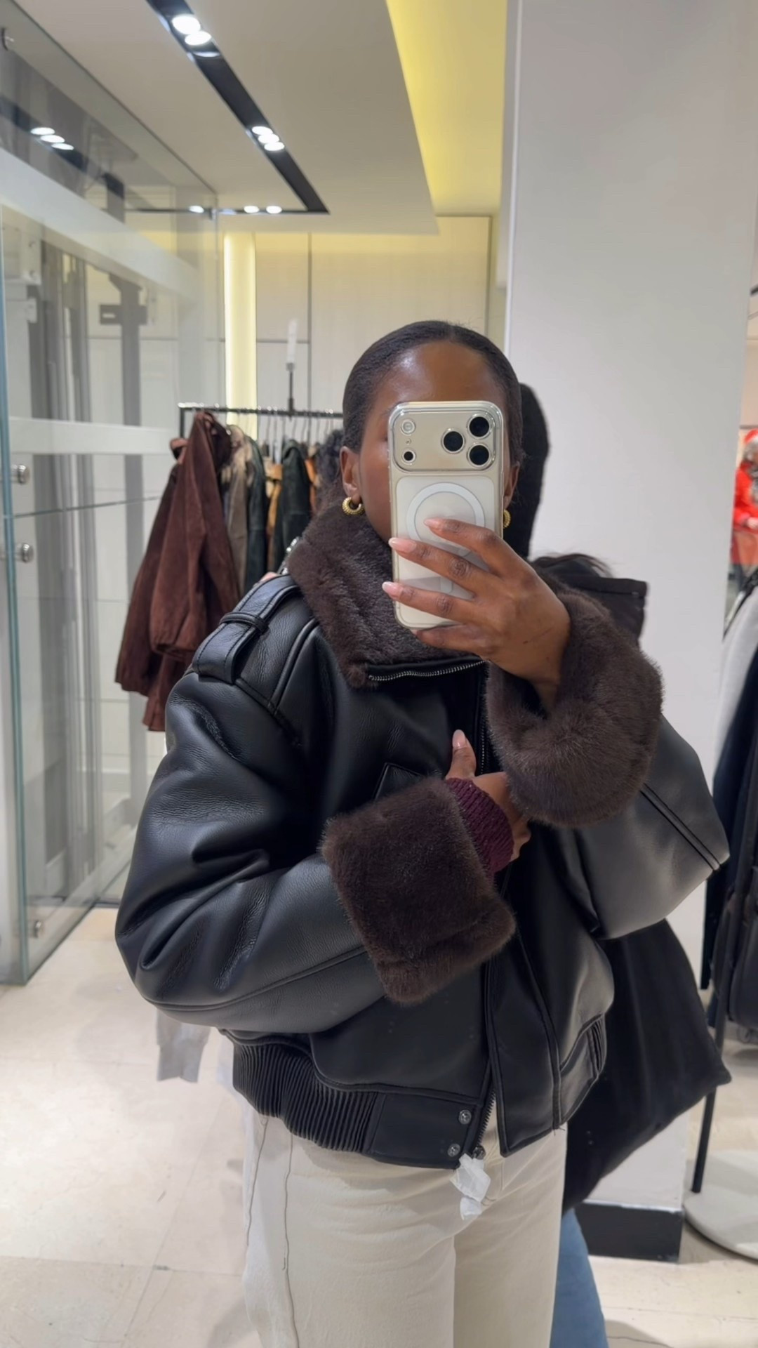 Zara New leather Jacket! Wearing size L 

#LTKootd #LTKgrwm #LTKSeasonal