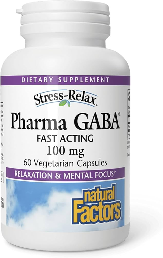 Natural Factors Pharma GABA - Dietary Supplement Supports Calm Sleep & Sleep Quality - Natural, F... | Amazon (US)