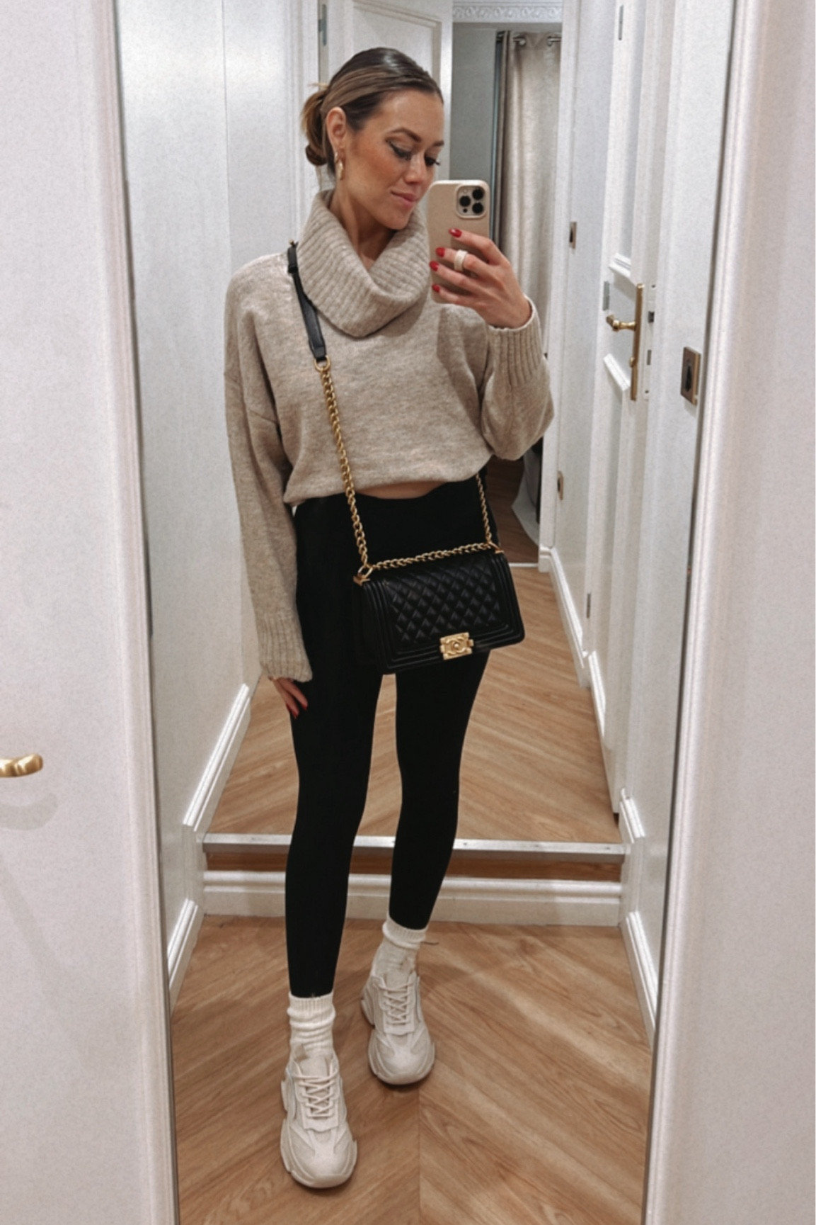 My favorite cream chunky Steve Madden possession sneakers are 30% off right now with code FRIEND 

Comfy casual outfit 
Everyday style 
Fall outfit 
Winter outfit 
Turtleneck sweater 
Leggings outfit 
Sneaker outfit 
Travel outfit 
Paris outfit 

#LTKshoecrush #LTKHolidaySale #LTKsalealert