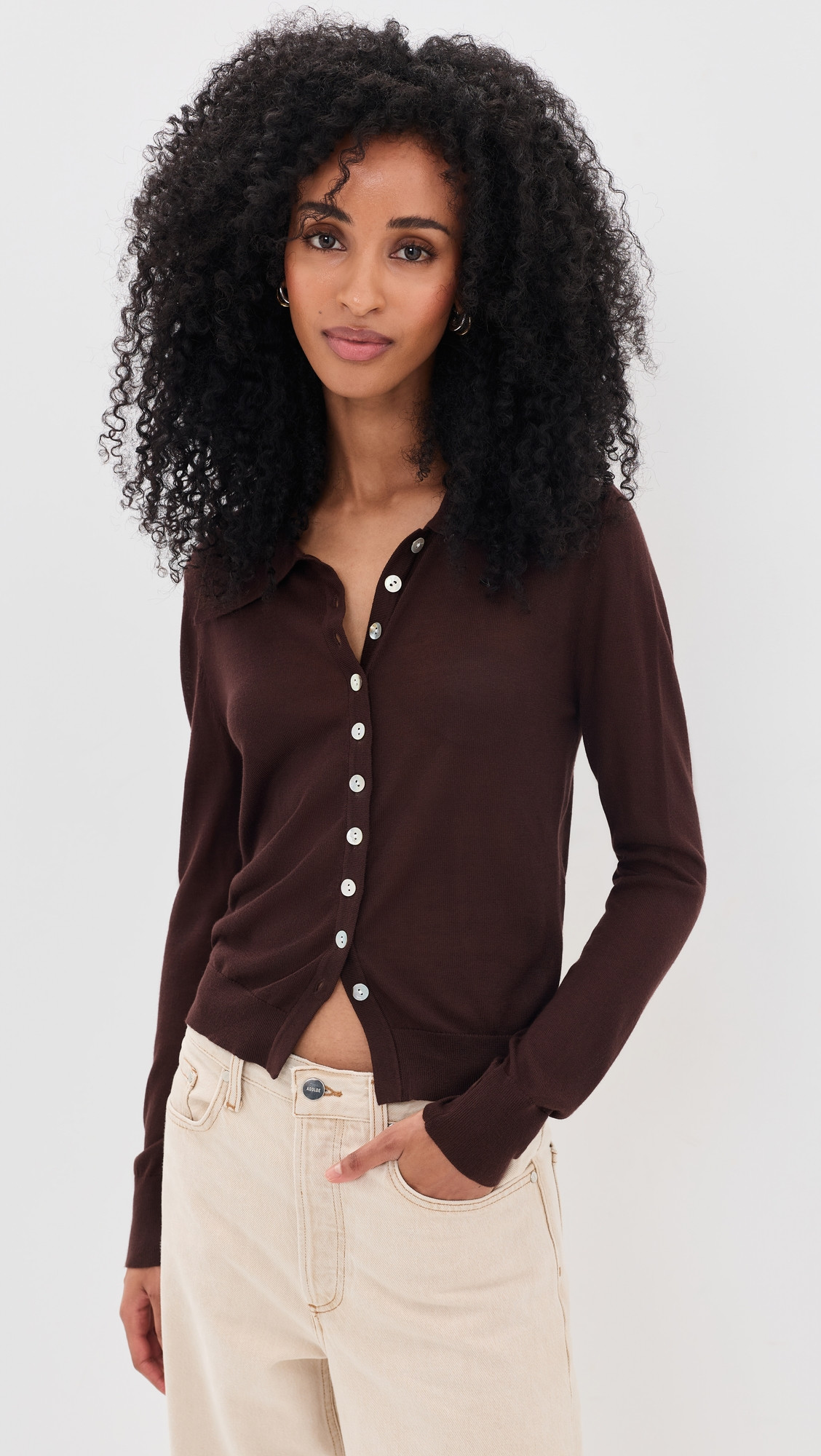 Lioness Chalet Long Sleeve Top Cocoa L | Shopbop