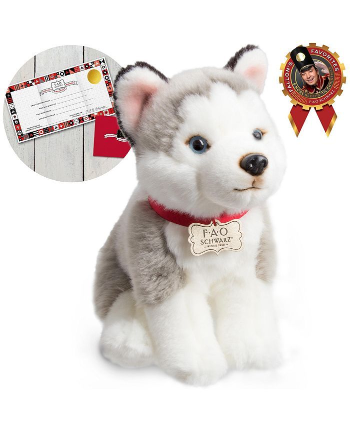 FAO Schwarz Toy Plush Puppy Floppy Husky 10inch & Reviews - All Toys - Home - Macy's | Macys (US)