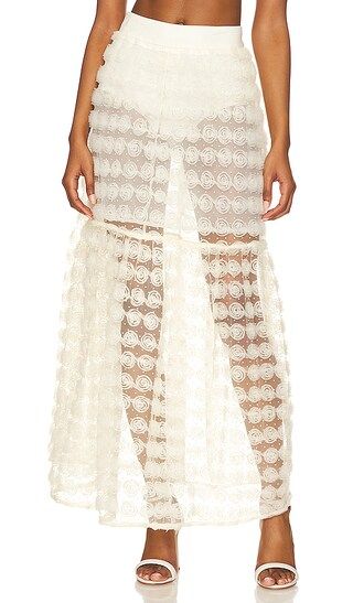 Sienna Maxi Skirt in White | Revolve Clothing (Global)
