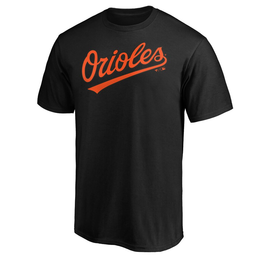 Baltimore Orioles Fanatics Branded Official Wordmark T-Shirt - Black | Fanatics
