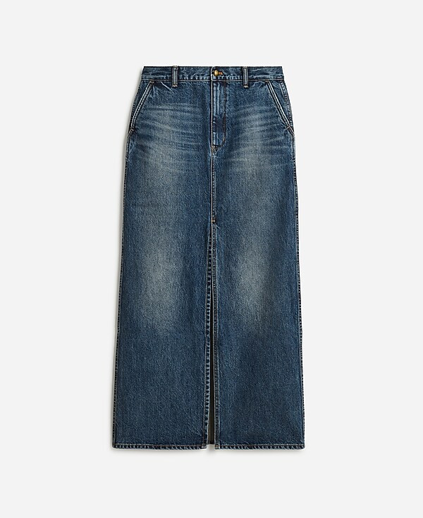 Alexa Chung for Madewell Denim Maxi Skirt in Croswell Wash | Madewell | Madewell