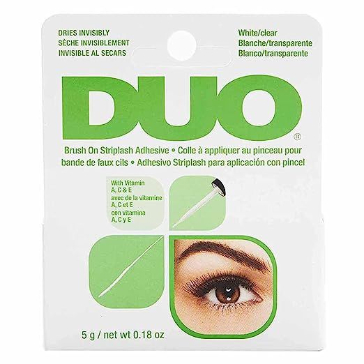 DUO Brush-On Lash Adhesive with Vitamins A, C & E, Clear, 0.18 oz, 1-Pack | Amazon (US)