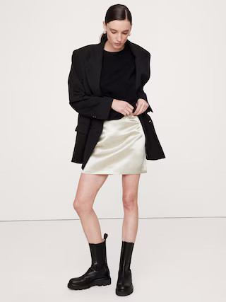 Satin Mini Skirt | Banana Republic (US)